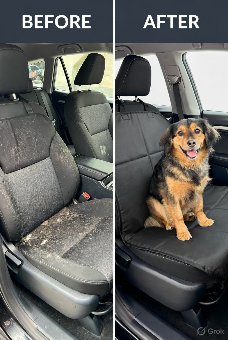 Waterproof Pet Car Seat Cover – Non-Slip Oxford Fabric Dog & Cat Mat Front/Back Seat Protector ,Travel Accessories〔2025E〕