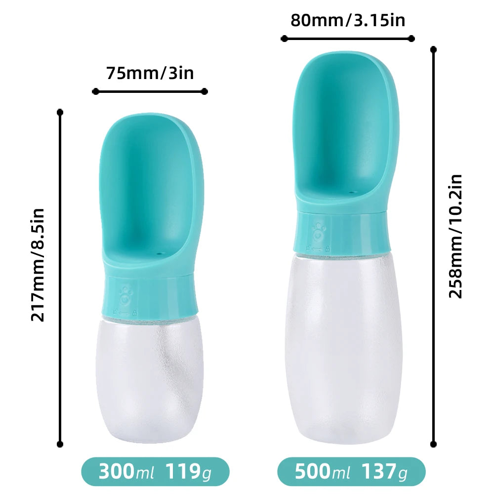 500Ml Big Dog Water Bottle Portable Drinking Bowl for Small Medium Dogs Cat Travel Hiking Puppy Pet Water Dispenser Cup