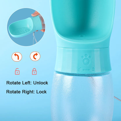 500Ml Big Dog Water Bottle Portable Drinking Bowl for Small Medium Dogs Cat Travel Hiking Puppy Pet Water Dispenser Cup