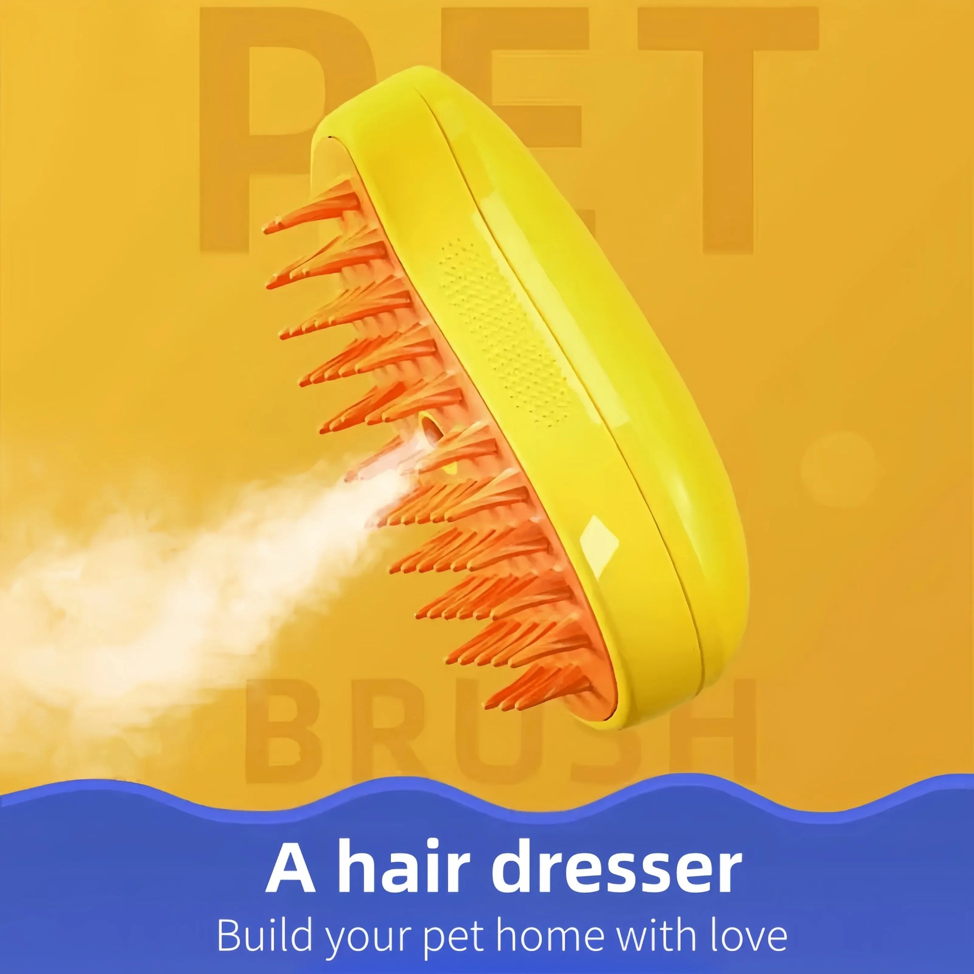 Multifunctional Rotating Cat Grooming Steamer Brush Pet Hair Removal Spray Massage Comb 3 In1 Self Cleaning Steam Cat Brush