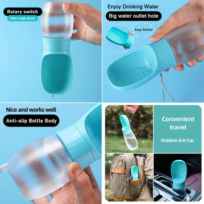 500Ml Big Dog Water Bottle Portable Drinking Bowl for Small Medium Dogs Cat Travel Hiking Puppy Pet Water Dispenser Cup