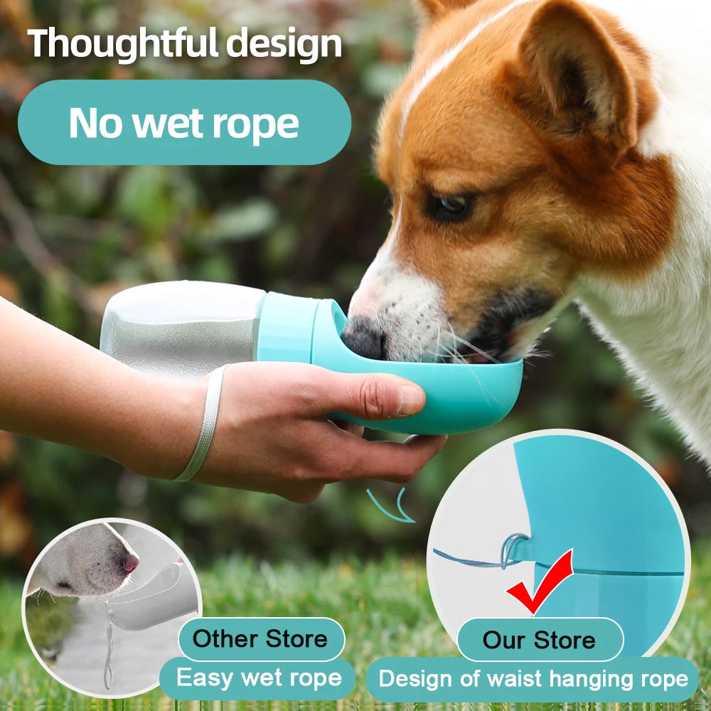 500Ml Big Dog Water Bottle Portable Drinking Bowl for Small Medium Dogs Cat Travel Hiking Puppy Pet Water Dispenser Cup
