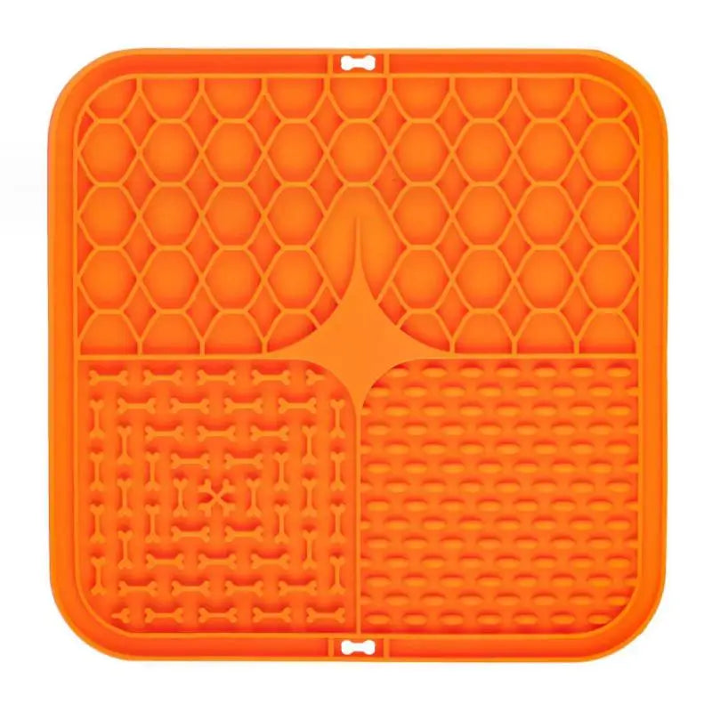 Pet Lick Silicone Mat Pet Slow Food Plate Dog Bathing Distraction Silicone Dog Sucker Food Training Dog Feeder Supplies for Dogs