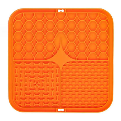 Pet Lick Silicone Mat Pet Slow Food Plate Dog Bathing Distraction Silicone Dog Sucker Food Training Dog Feeder Supplies for Dogs
